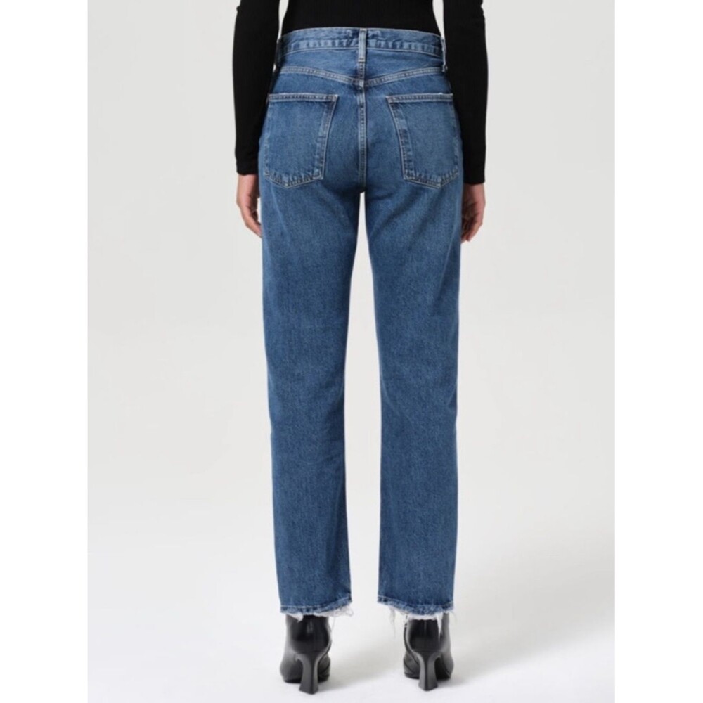 EUC Agolde Vintage High Rise Flare raw hem Jeans Sz 29